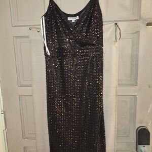 Bebe Black Sparkling Evening Dress
